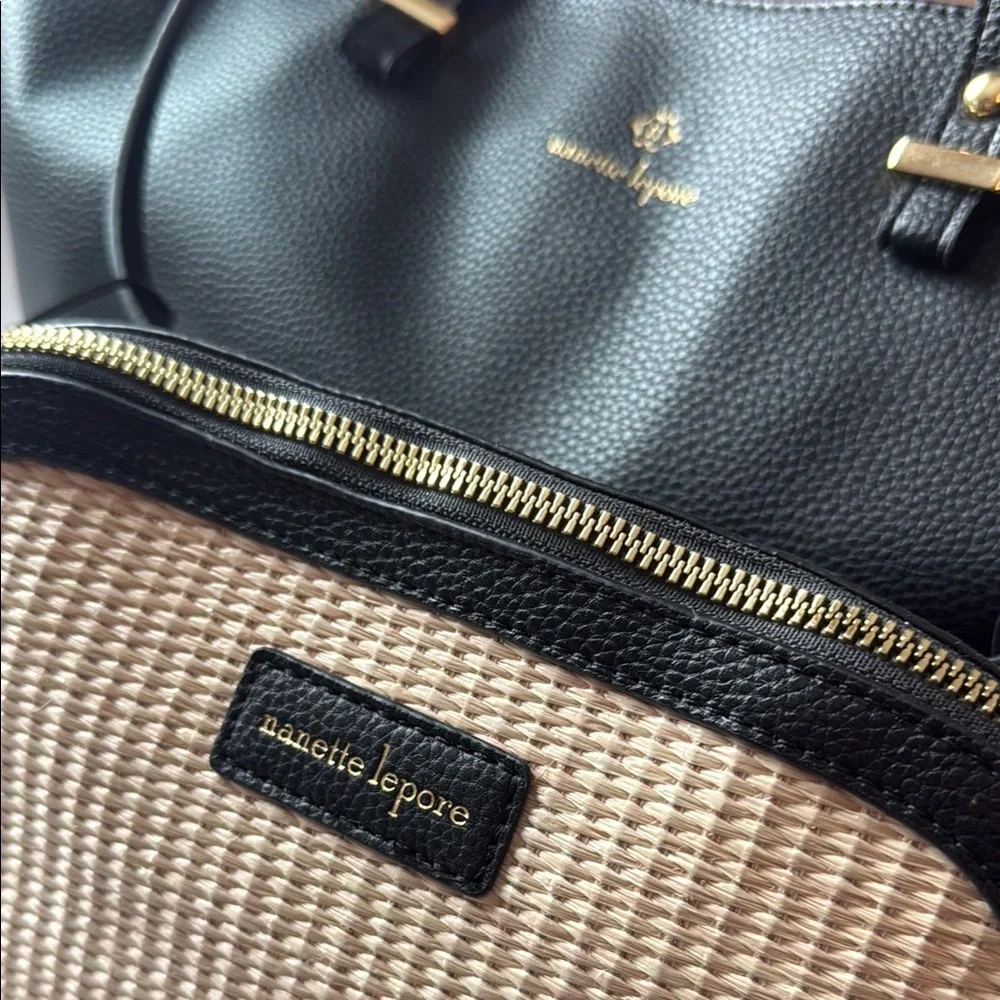 nanette lepore Black and Tan Crossbody Bag and Shoulder tote set - Picture 8 of 8